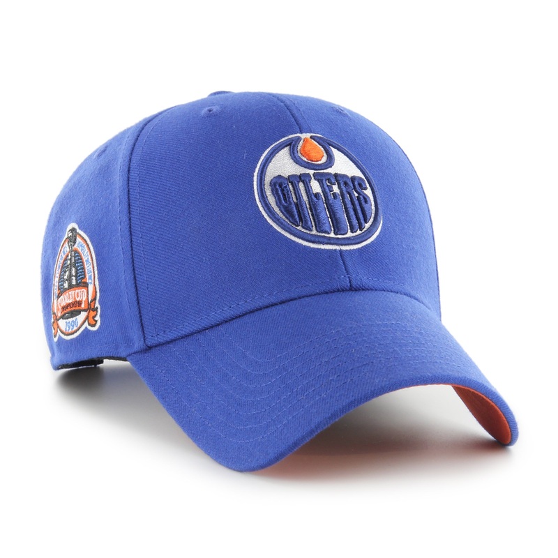 Edmonton Oilers NHL 47 Brand Men’s Royal Blue 1990 Stanley Cup Championship MVP Sure Shot Snapback