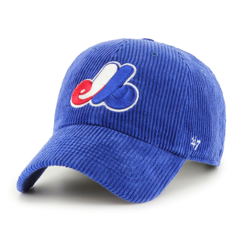 Montreal Expos MLB 47 Brand Men’s Royal Blue Thick Cord Clean Up Adjustable Hat