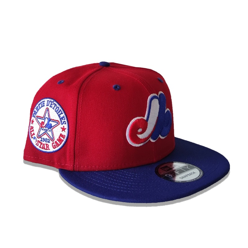 Montreal Expos MLB New Era Men’s Red 9Fifty 1982 Cooperstown All Star Game Patch Snapback