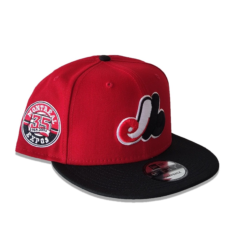 Montreal Expos MLB New Era Men’s Red 9Fifty Cooperstown 35th Anniversary Patch Snapback