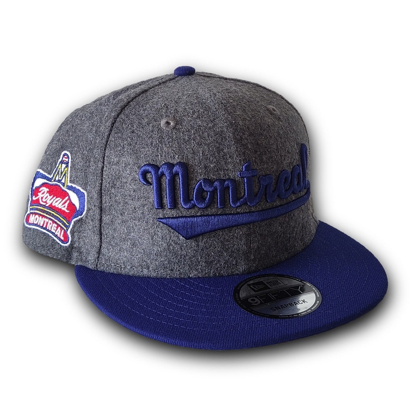 Montreal Royals New Era Men’s Grey Melton 9Fifty Vintage Snapback