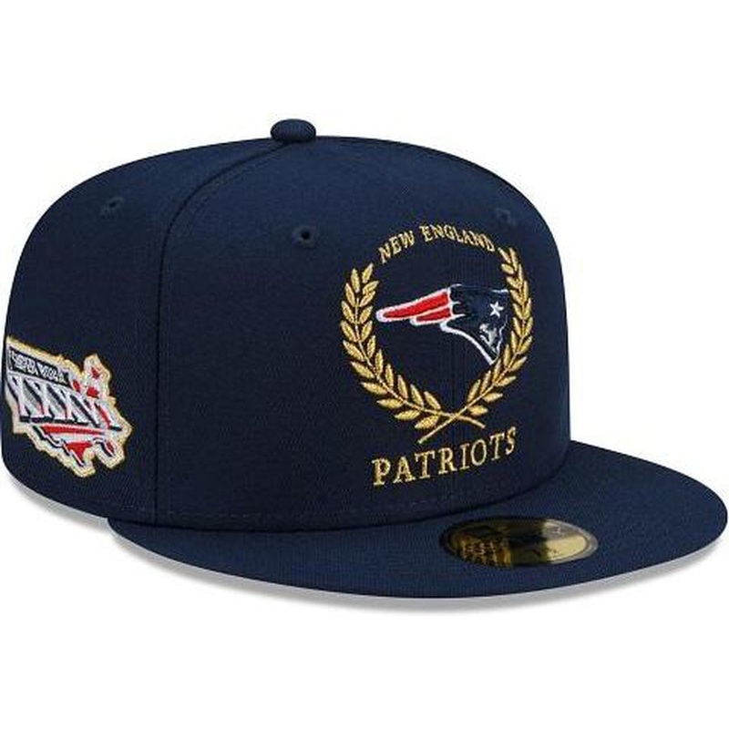 New Era New England Patriots Gold Classic 59fifty Fitted Hat