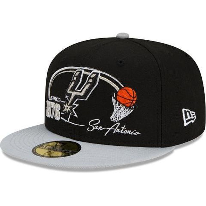 New Era San Antonio Spurs Two-Tone Hoops 59fifty Fitted Hat