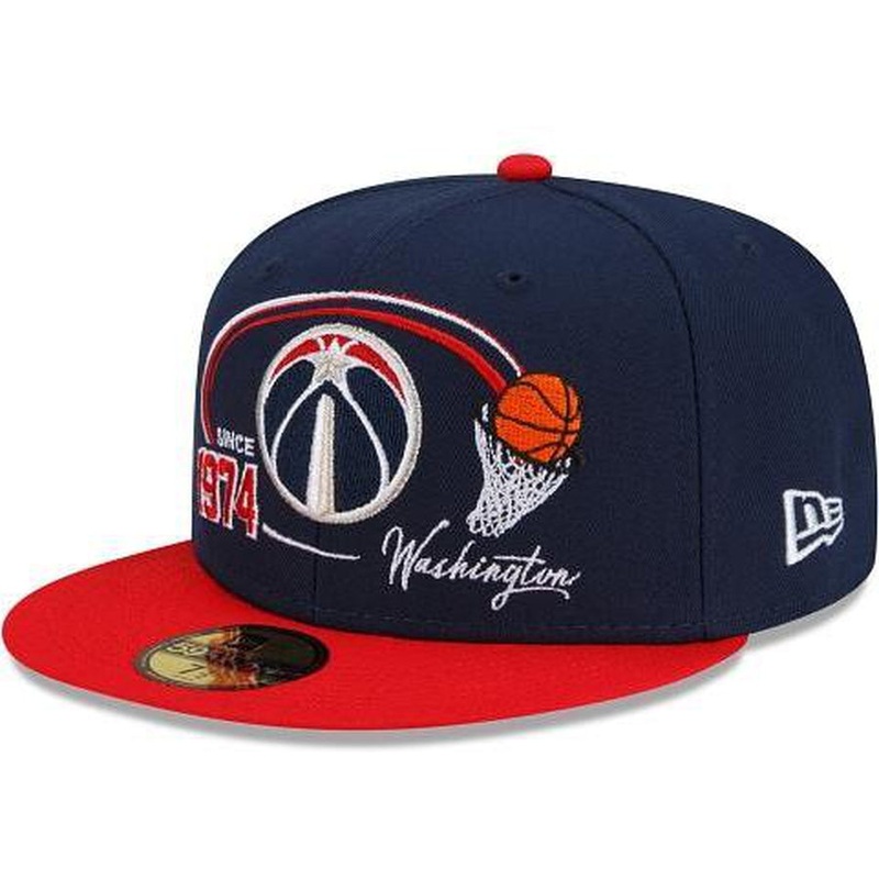 New Era Washington Wizards Two-Tone Hoops 59fifty Fitted Hat
