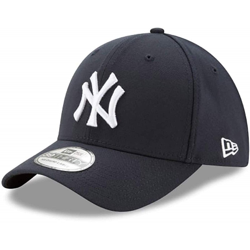 New York Yankees MLB New Era Men’s Navy 39Thirty Team Classic Stretch Fit Hat