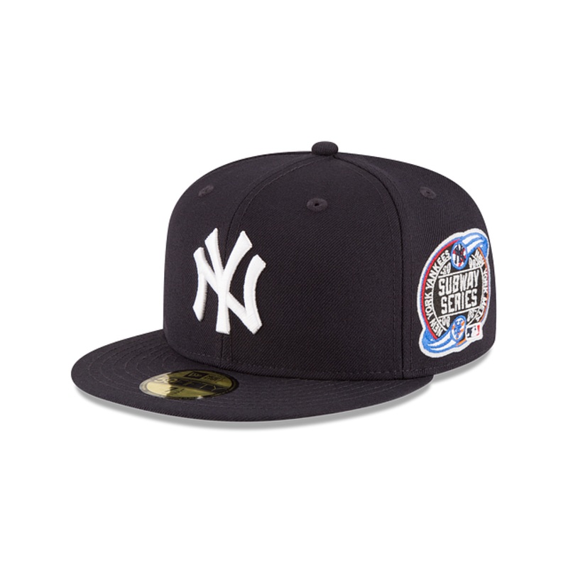 New York Yankees MLB New Era Men’s Navy 59Fifty 2000 Subway Series Fitted Hat
