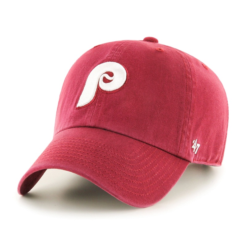 Philadelphia Phillies MLB 47 Brand Men’s Red Vintage Clean Up Adjustable Hat