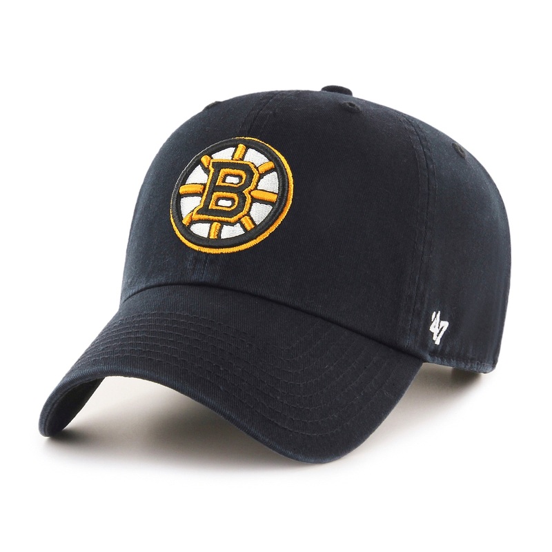 Boston Bruins NHL 47 Brand Men’s Black Clean Up Adjustable Hat