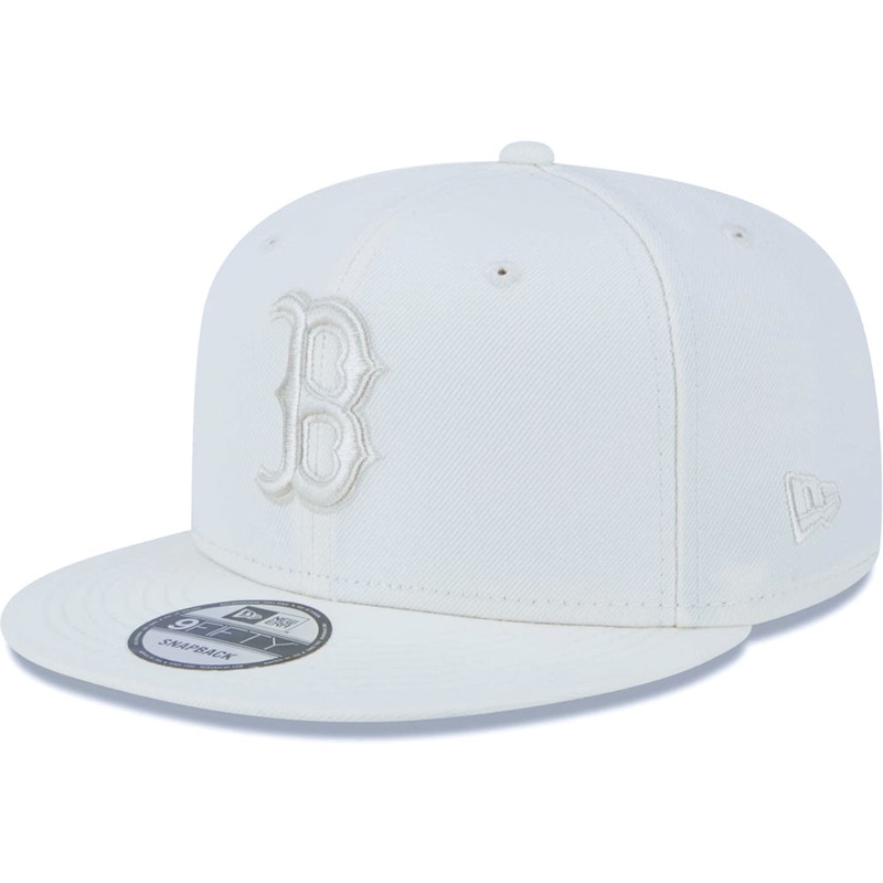 Boston Red Sox New Era MLB 9FIFTY 950 Snapback Cap Hat White Crown/Visor White Logo