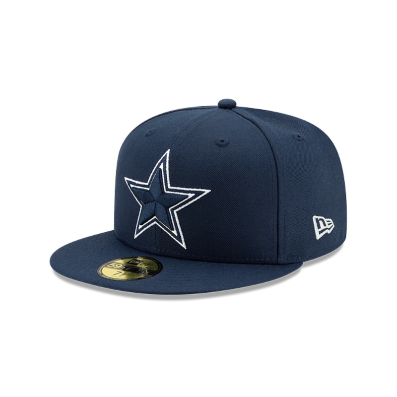 Dallas Cowboys NFL New Era Men’s Navy 59Fifty Team Basic Fitted Hat