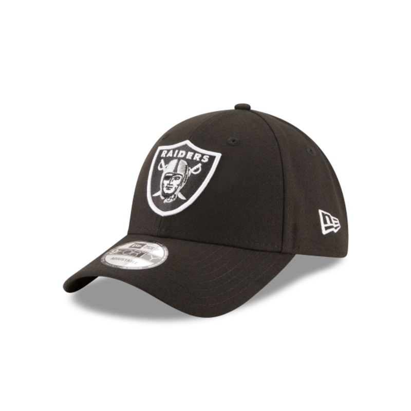 Las Vegas Raiders NFL New Era Men’s Black 9Forty The League Adjustable Hat