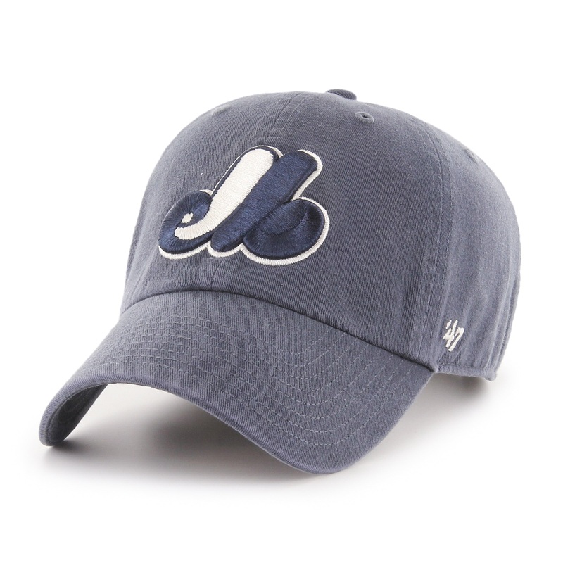 Montreal Expos MLB 47 Brand Men’s Grey Vintage Clean Up Adjustable Hat