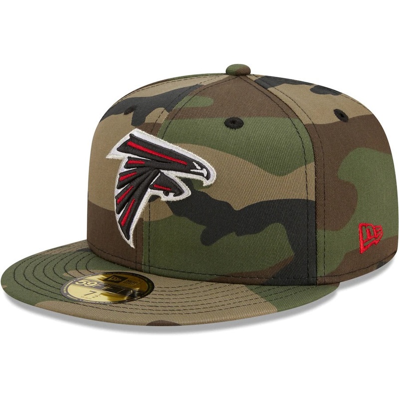 New Era Atlanta Falcons Camo Woodland 59FIFTY Fitted Hat