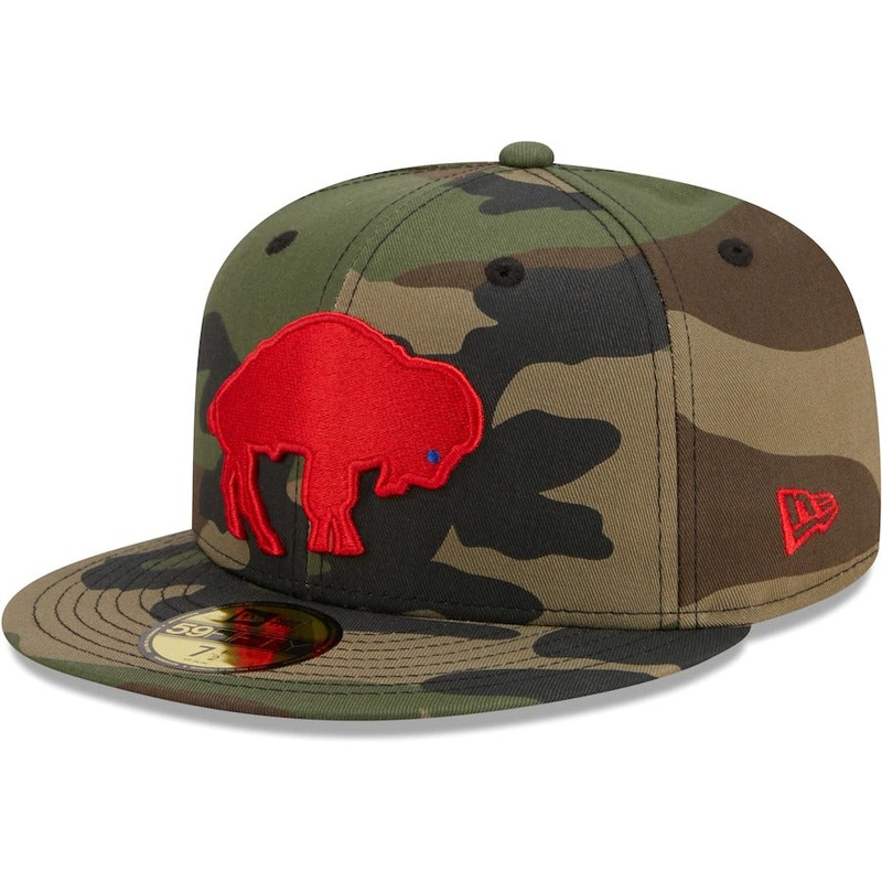 New Era Buffalo Bills Camo Woodland 59FIFTY Fitted Hat