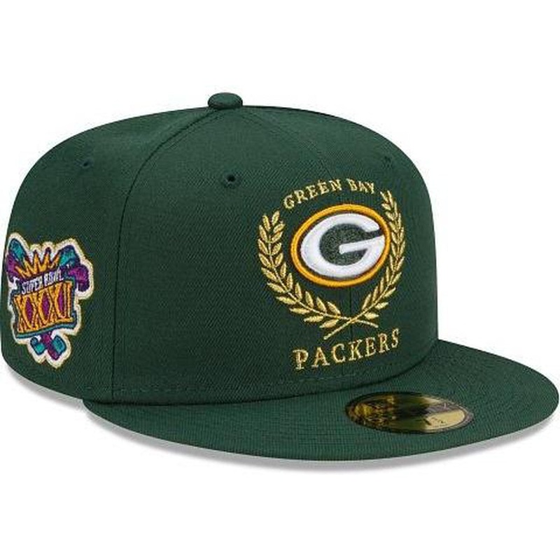 New Era Green Bay Packers Gold Classic 59fifty Fitted Hat