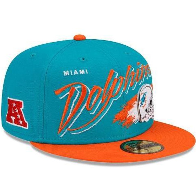 New Era Miami Dolphins Helmet 59fifty Fitted Hat