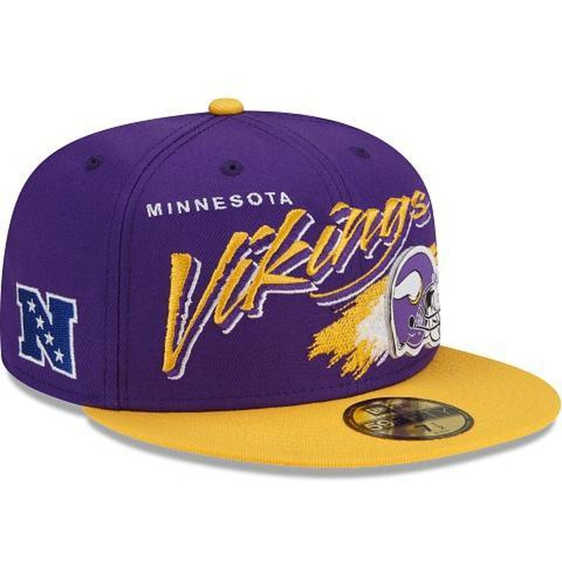 New Era Minnesota Vikings Helmet 59fifty Fitted Hat