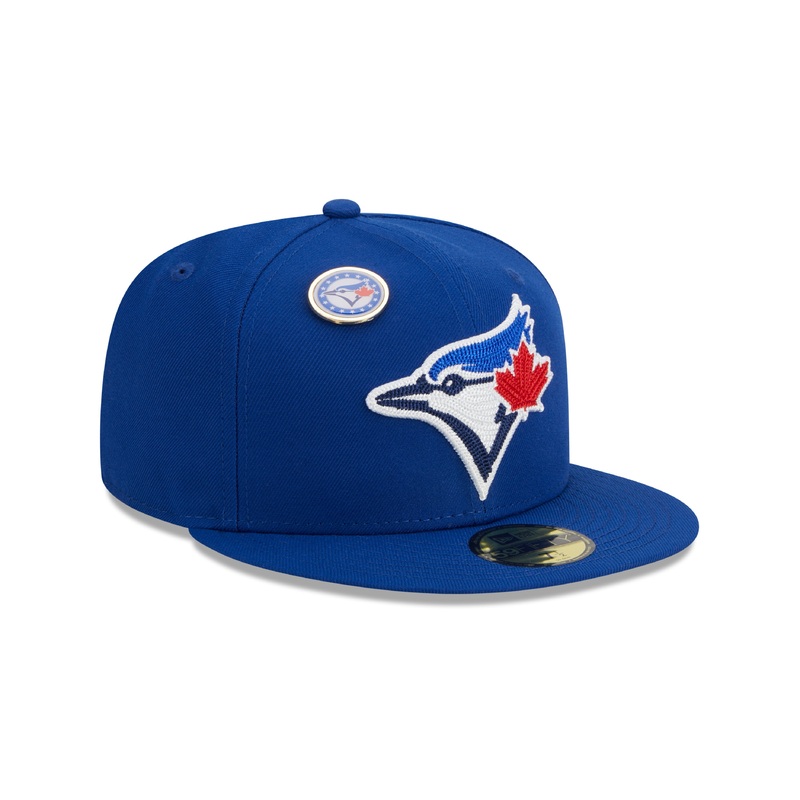 Toronto Blue Jays MLB New Era Men’s Navy 59Fifty E3 Pin Fitted Hat
