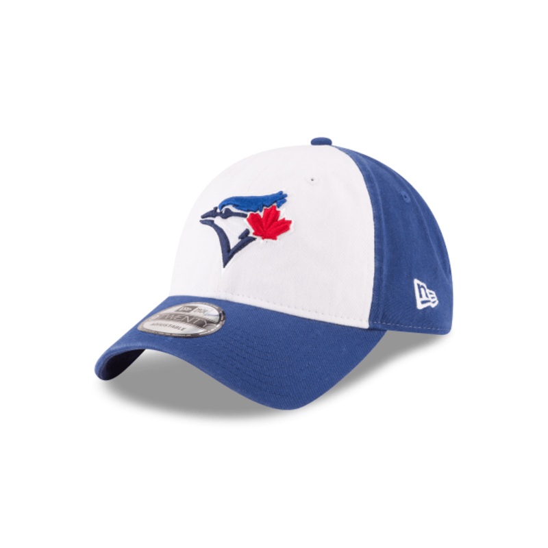 Toronto Blue Jays MLB New Era Men’s White/Royal Blue 9Twenty Alternate Core Classic Adjustable Hat