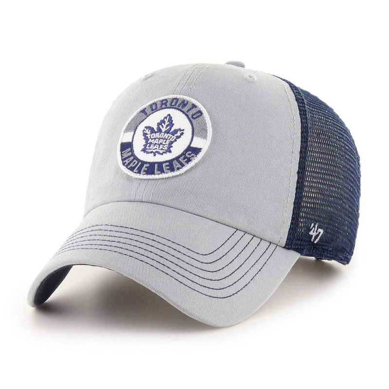 Toronto Maple Leafs NHL 47 Brand Men’s Grey Porter Clean Up Adjustable Hat