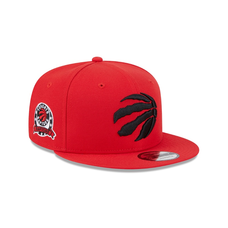 Toronto Raptors NBA New Era Men’s Red 9Fifty E3 Two Patch Snapback