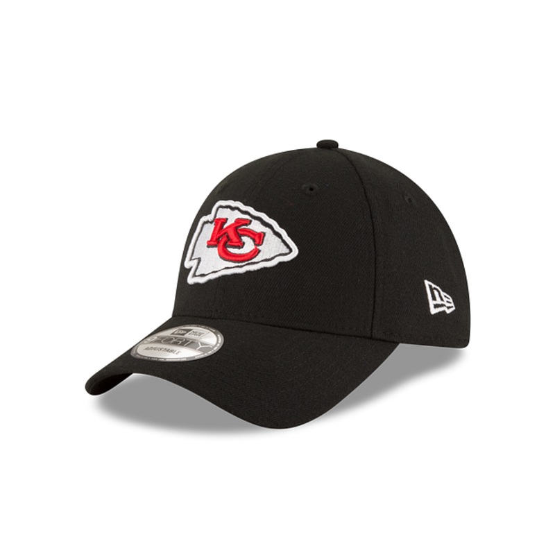Kansas City Chiefs NFL New Era Men’s Black 9Forty The League Adjustable Hat