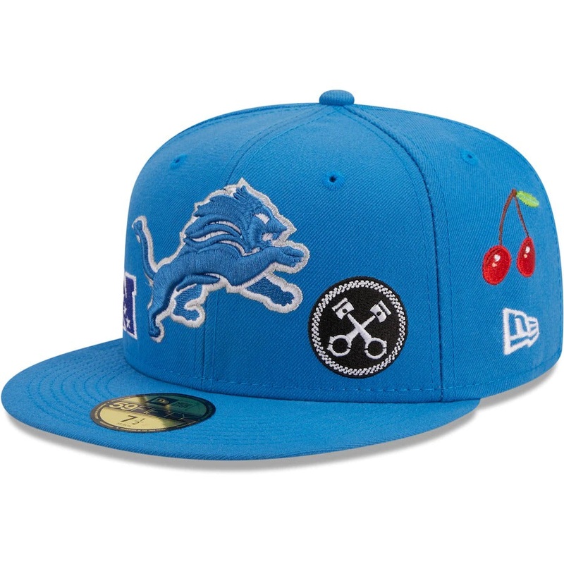 New Era Detroit Lions Blue Team Local 59FIFTY Fitted Hat