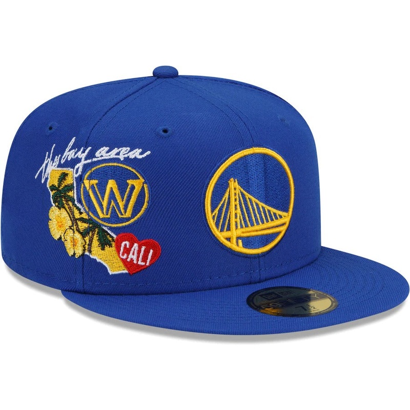 New Era Golden State Warriors Royal City Cluster 59FIFTY Fitted Hat