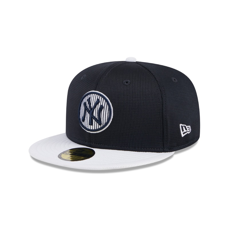 New York Yankees MLB New Era Men’s Navy 59Fifty 2024 Batting Practice Fitted Hat