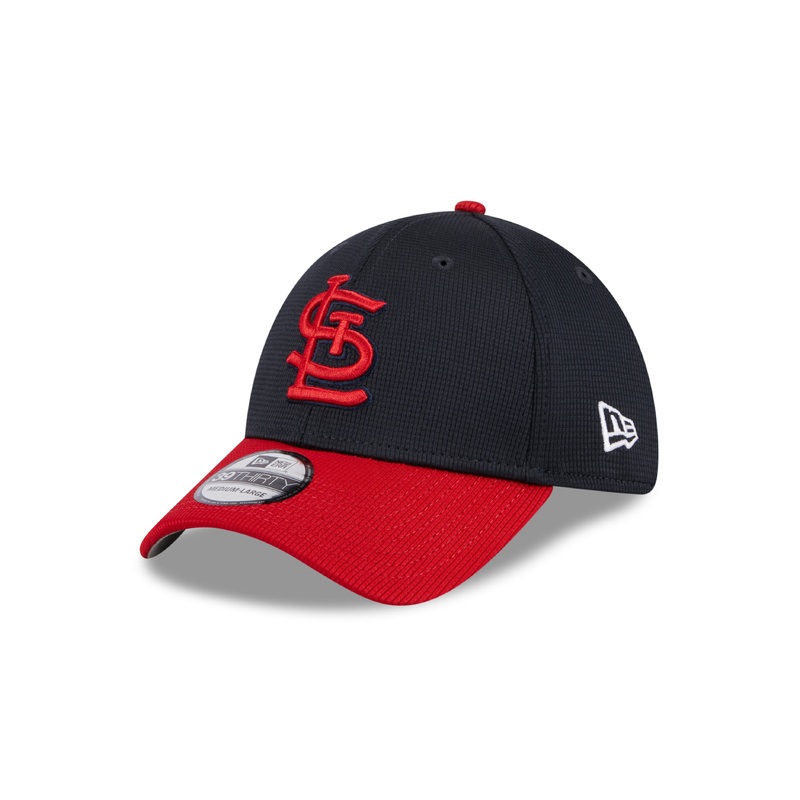 St. Louis Cardinals MLB New Era Men’s Navy 39Thirty 2024 Batting Practice Stretch Fit Hat