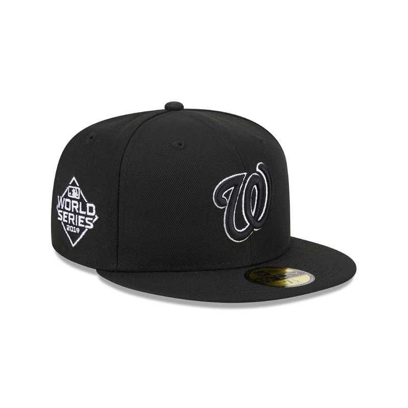 Washington Nationals MLB New Era Men’s Black 59Fifty 2019 World Series Fitted Hat