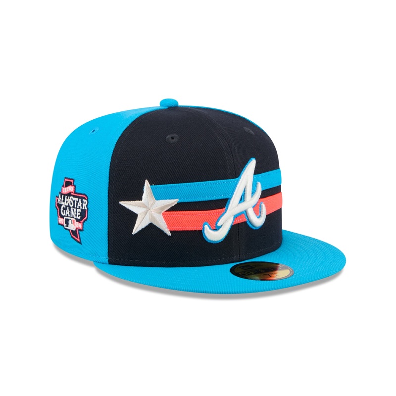 Atlanta Braves MLB New Era Men’s Navy/Light Blue 59Fifty 2024 All Star Game Fitted Hat