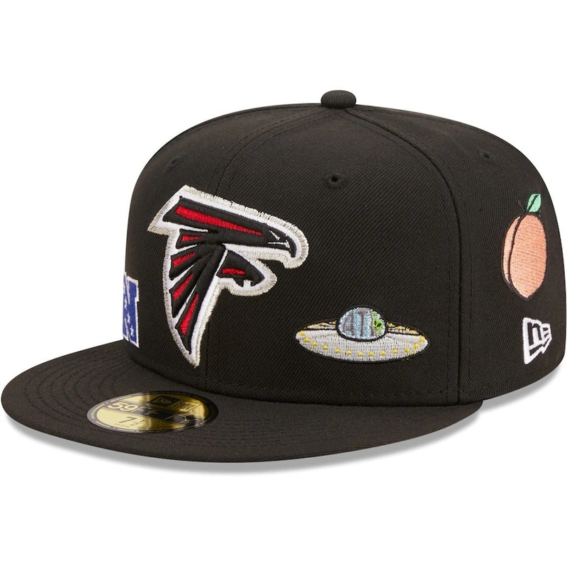 New Era Black Atlanta Falcons Team Local 59FIFTY Fitted Hat