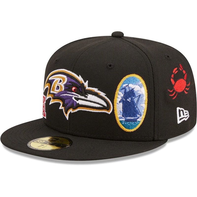 New Era Black Baltimore Ravens Team Local 59FIFTY Fitted Hat
