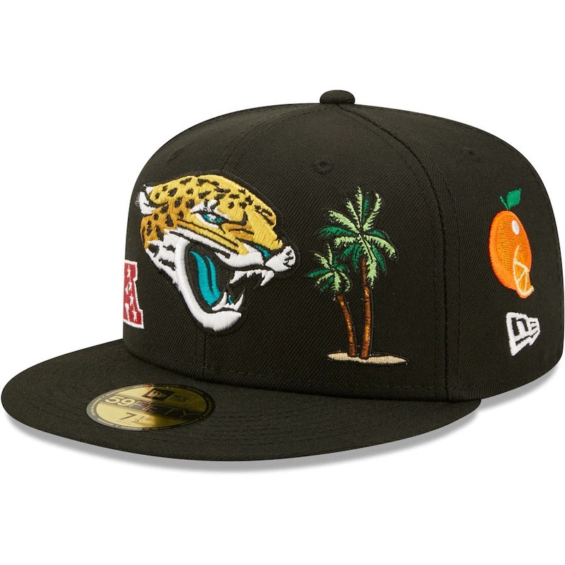 New Era Black Jacksonville Jaguars Team Local 59FIFTY Fitted Hat