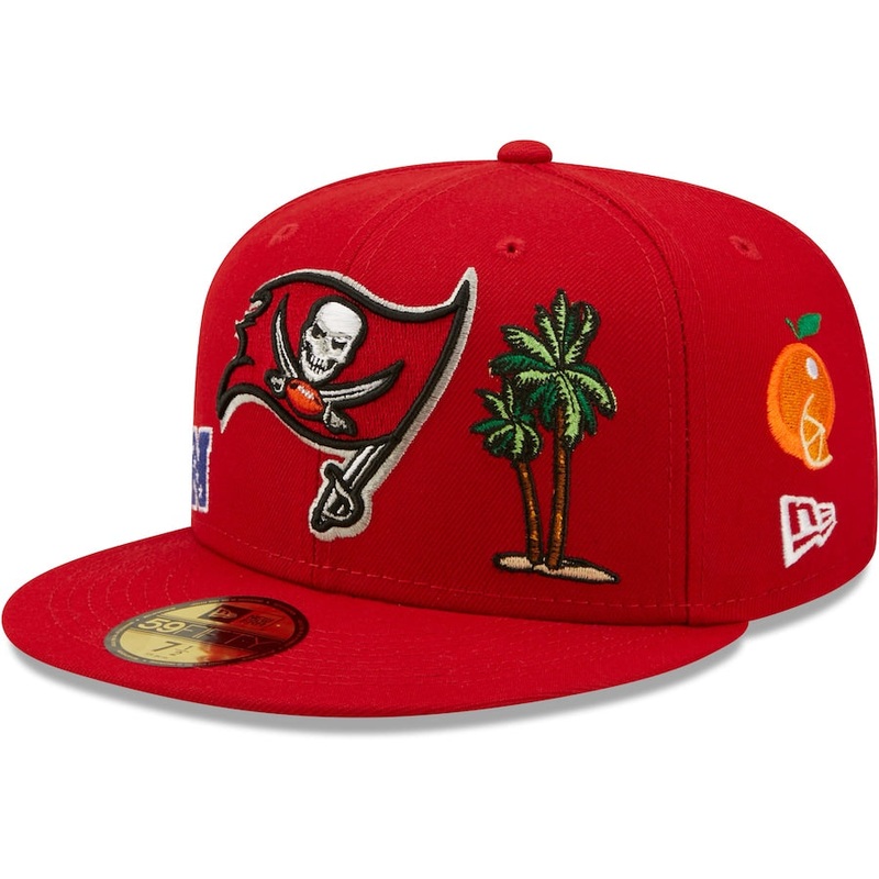 New Era Red Tampa Bay Buccaneers Team Local 59FIFTY Fitted Hat