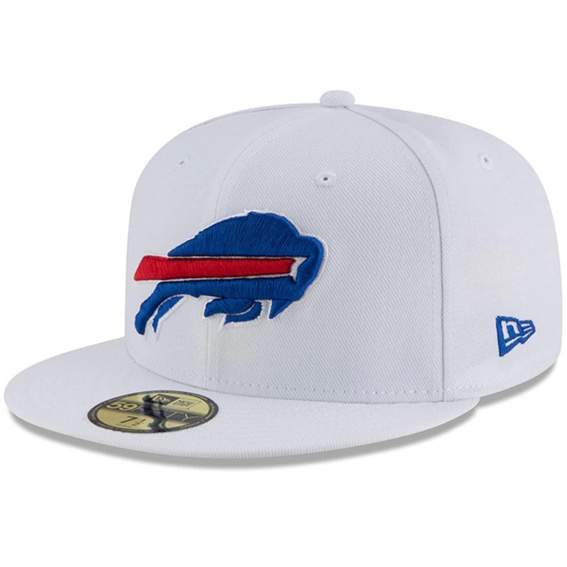 New Era White Buffalo Bills Omaha 59FIFTY Fitted Hat