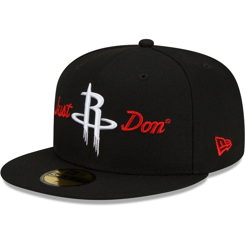 New Era x Just Don Houston Rockets Black 59FIFTY Fitted Hat