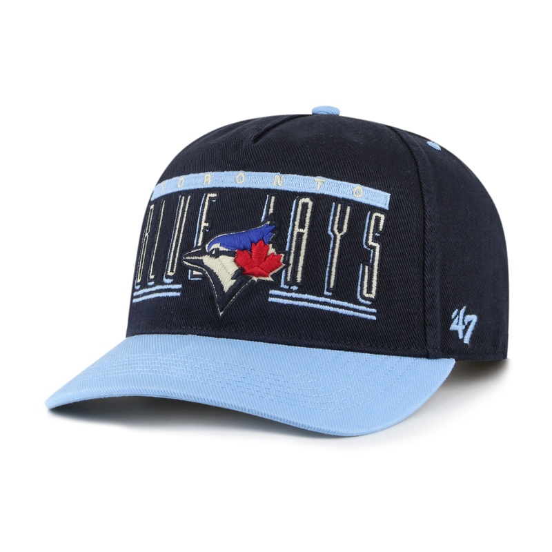 Toronto Blue Jays MLB 47 Brand Men’s Navy Double Header Baseline Hitch Snapback