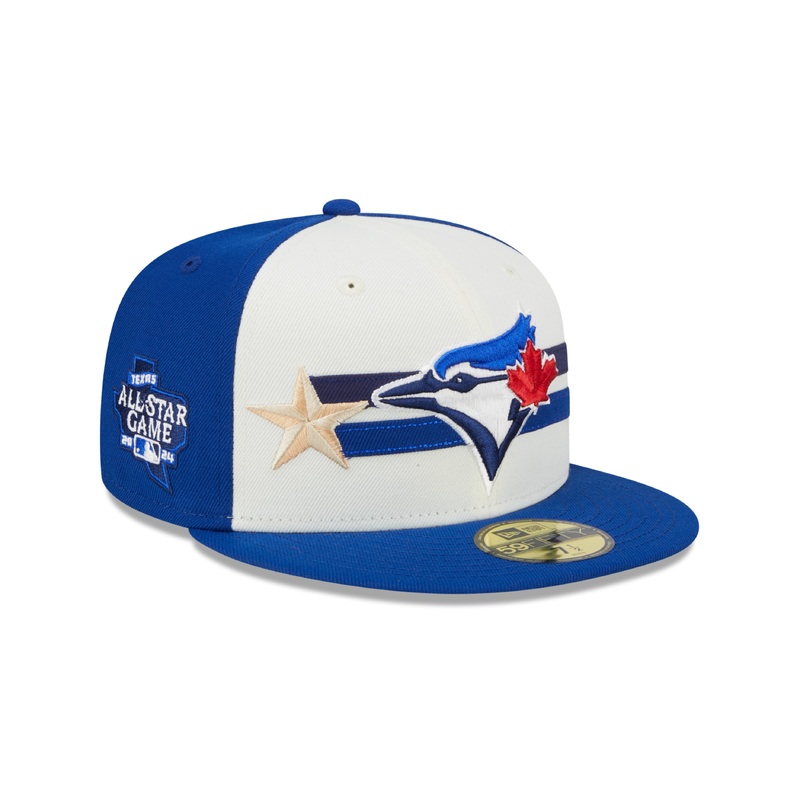 Toronto Blue Jays MLB New Era Men’s Royal Blue/Cream 59Fifty 2024 All Star Game Fitted Hat