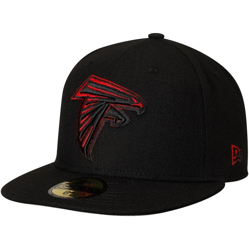 New Era Black Atlanta Falcons Color Dim 59FIFTY Fitted Hat