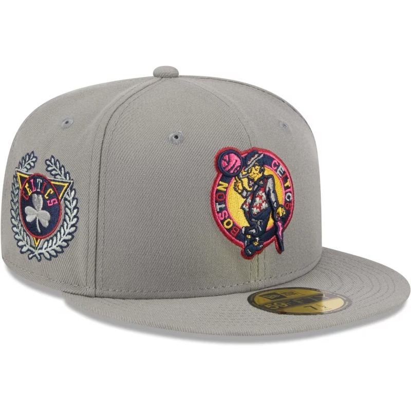 New Era Boston Celtics Gray Color Pack 2023 59FIFTY Fitted Hat