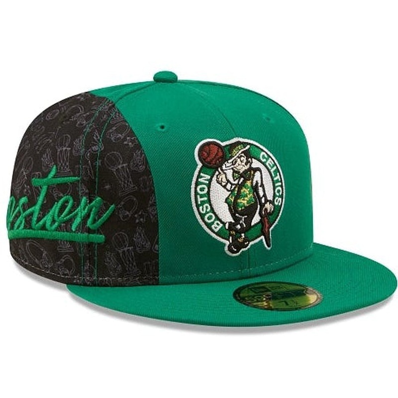 New Era Boston Celtics Side City Doodle 2022 59fifty Fitted Hat