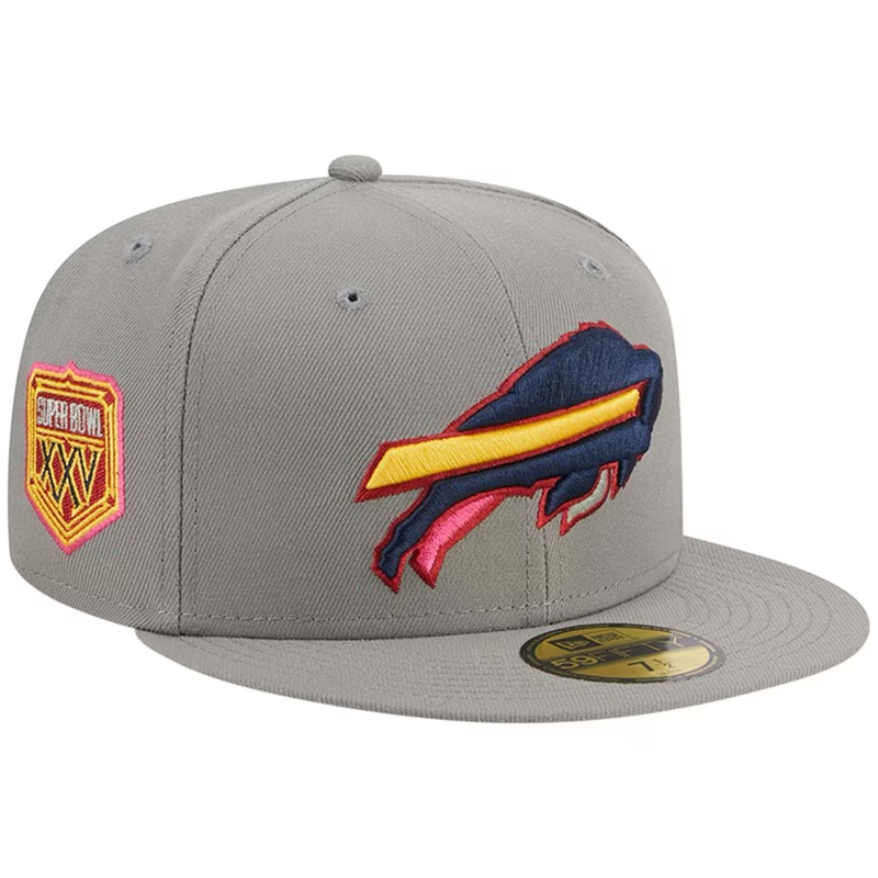 New Era Buffalo Bills Gray Color Pack 2023 59FIFTY Fitted Hat