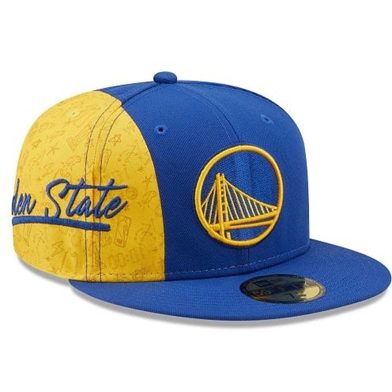 New Era Golden State Warriors Side City Doodle 2022 59fifty Fitted Hat
