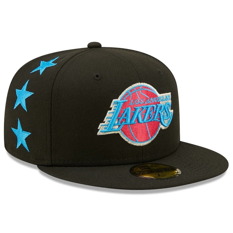 New Era Los Angeles Lakers Black 2022 NBA All-Star Game Starry 59FIFTY Fitted Hat