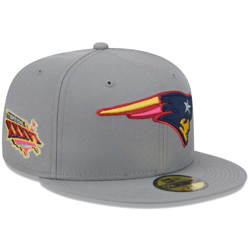 New Era New England Patriots Gray Color Pack 2023 59FIFTY Fitted Hat