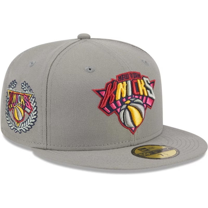 New Era New York Knicks Gray Color Pack 2023 59FIFTY Fitted Hat