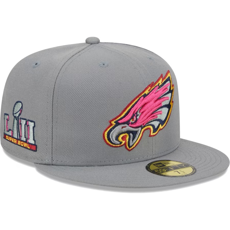 New Era Philadelphia Eagles Gray Color Pack 2023 59FIFTY Fitted Hat