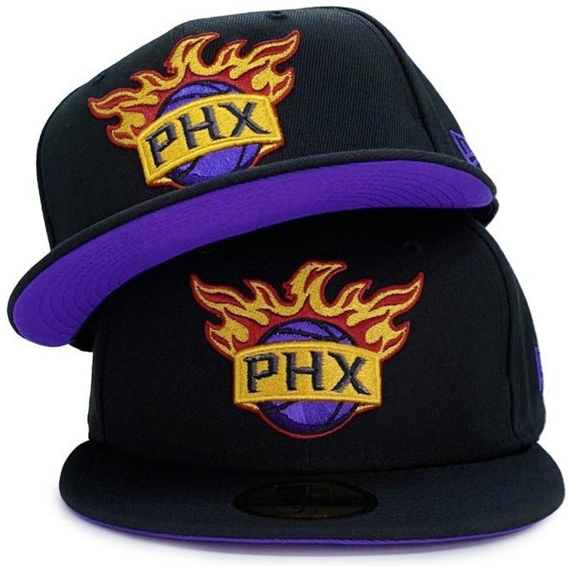 New Era Phoenix Suns Black/Yellow Purple UV 59FIFTY Fitted Hat